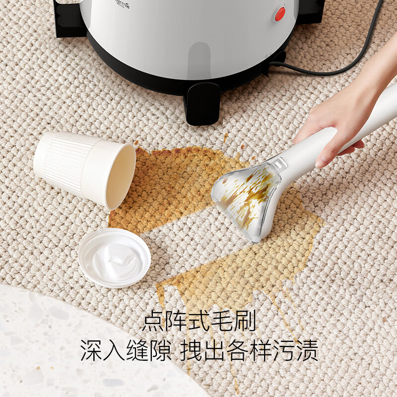 德尔玛（Deerma） BY100布艺清洗机清洁机家用吸尘器喷抽吸一体多功能地毯窗帘沙发清洗布艺清洁机