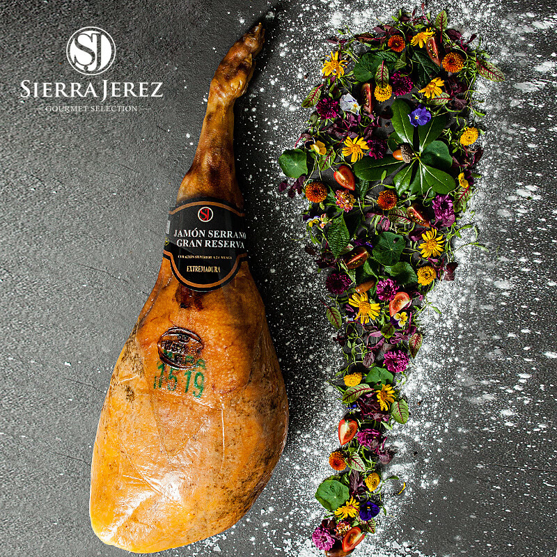 西班牙火腿黑猪前腿整只珍藏级gr级带骨整条腿 塞拉诺珍藏等级后腿(2