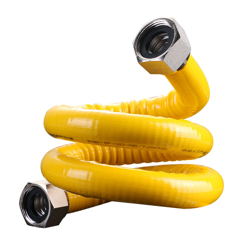 1寸304不易锈钢燃气波纹管天然气管道工程一寸dn25爆金属螺纹硬管