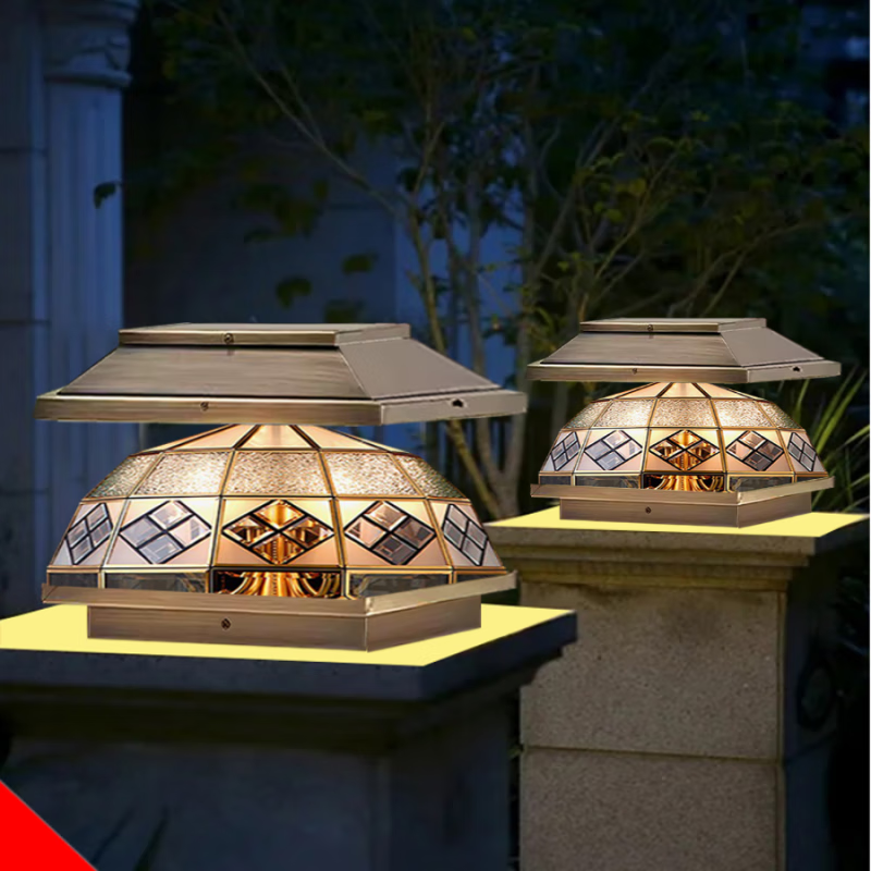 好运马(haoyunma)灯饰照明中山佛山灯具太阳能柱头灯创意庭院别墅大门