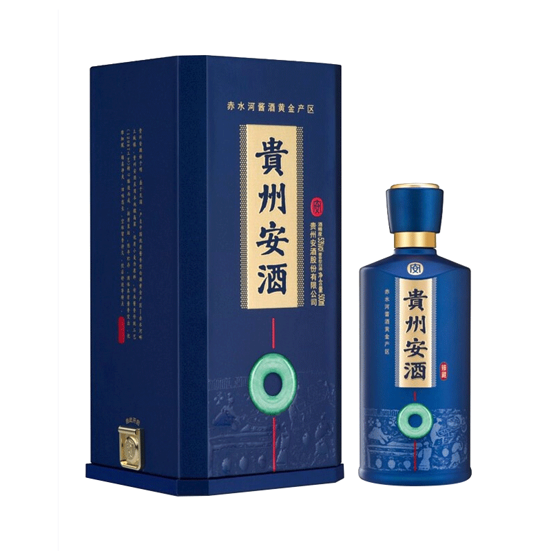 贵州安酒 臻藏 53%vol 酱香型白酒 500ml 单瓶装