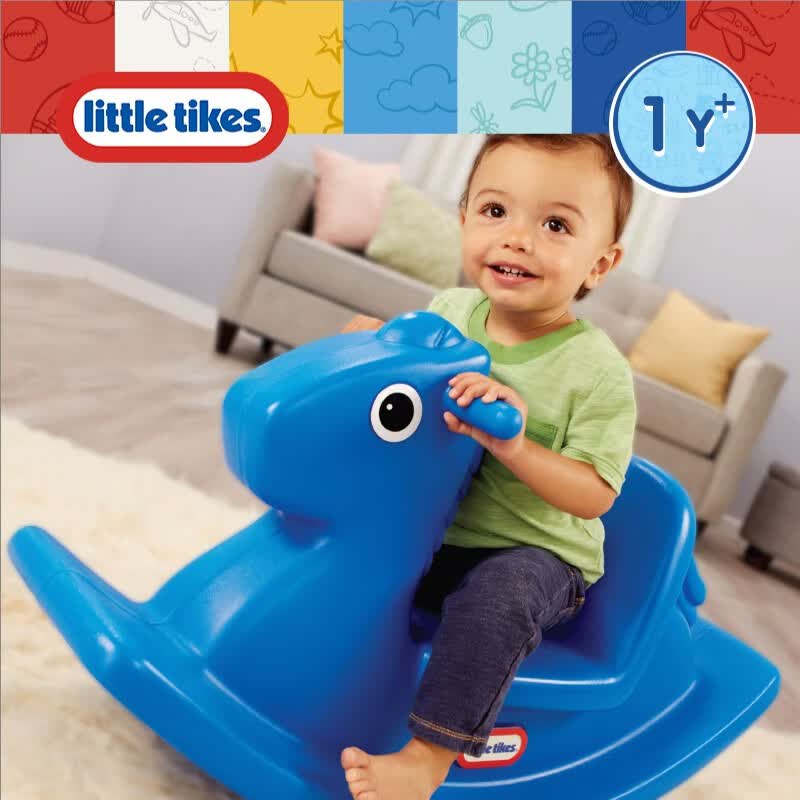 小泰克（little tikes）摇摇马儿童婴儿木马一岁宝宝玩具家用稳固防侧翻周岁礼物2岁3岁 摇摇马 - 蓝色怎么样,好用不?