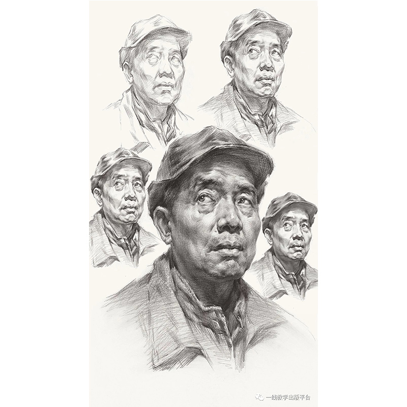 傅永辉美术基础人物素描头像照片临摹范本对画高考书联考争霸局部五官