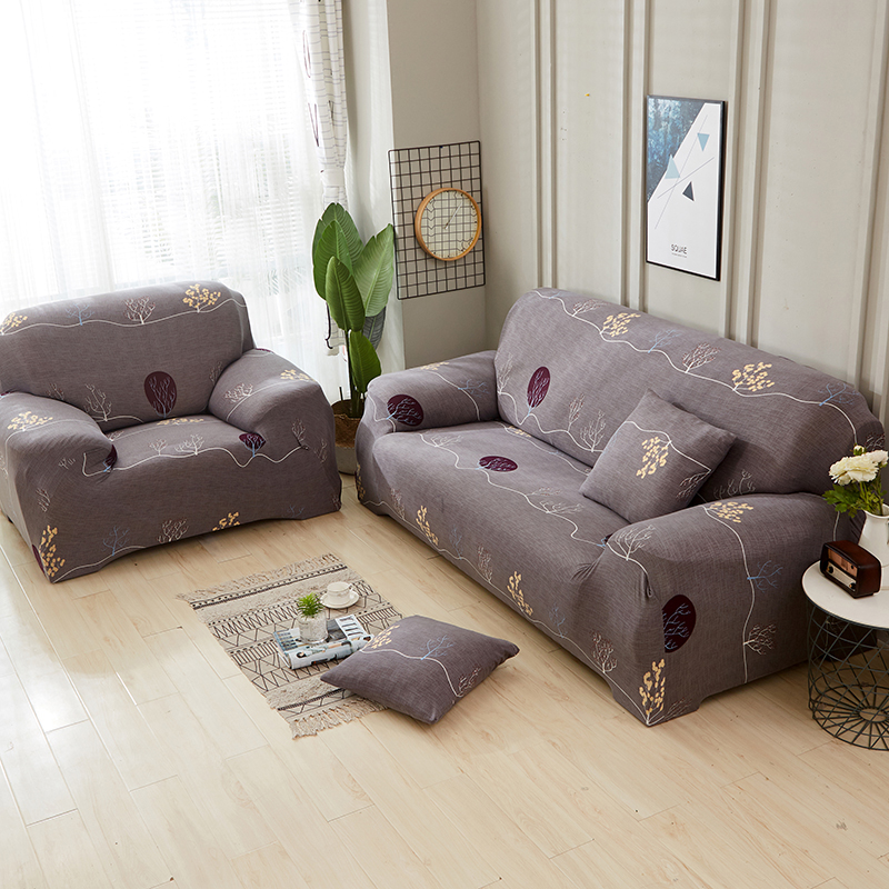 茗芮居老式皮沙发套罩123组合弹力罩四季通用全包万能欧式宽扶手沙发