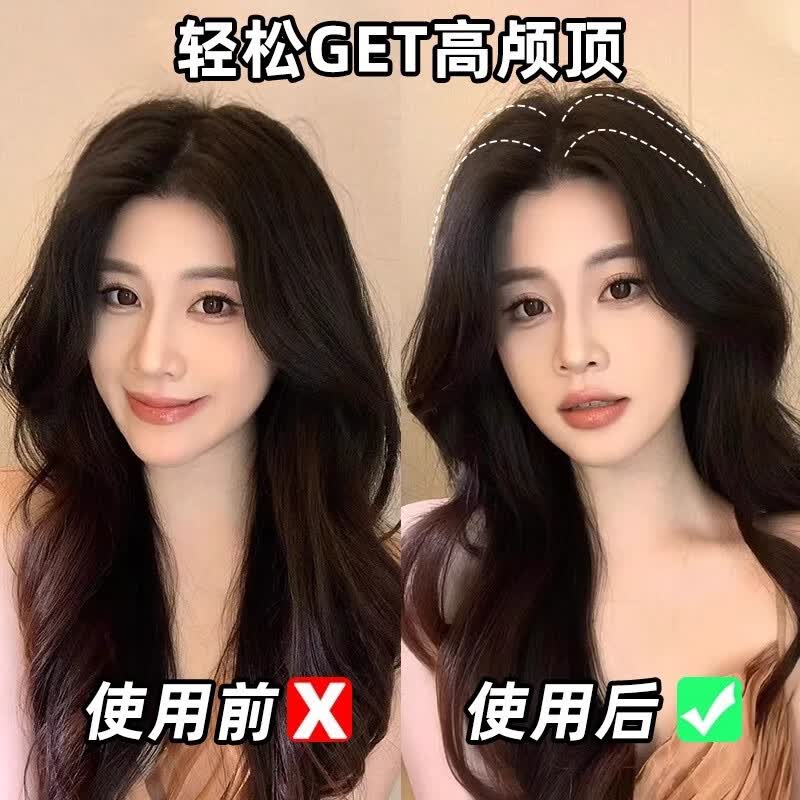戴岩高颅顶神器蓬松夹发夹风塑梳懒人发根蓬松吹发神器显发量夹子发饰 发根蓬松夹【紫色六齿梳】