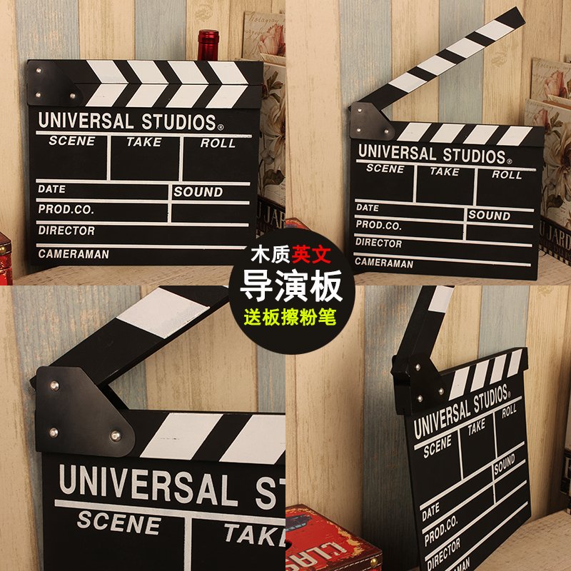 四代目(fourth eye) 导演板场记板电影打板器影楼婚纱照拍照装饰品