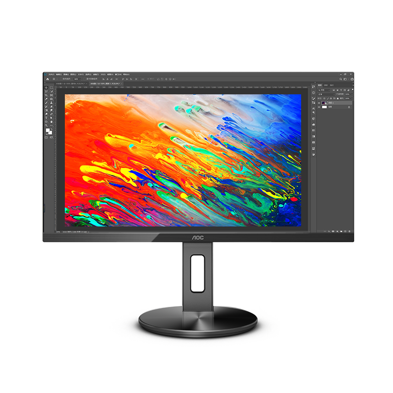 AOC 31.5Ӣ4Kʾ ɫ΢߿ 칫 ̨ʽԴĻPS4ʾ 4K//ת U32N10