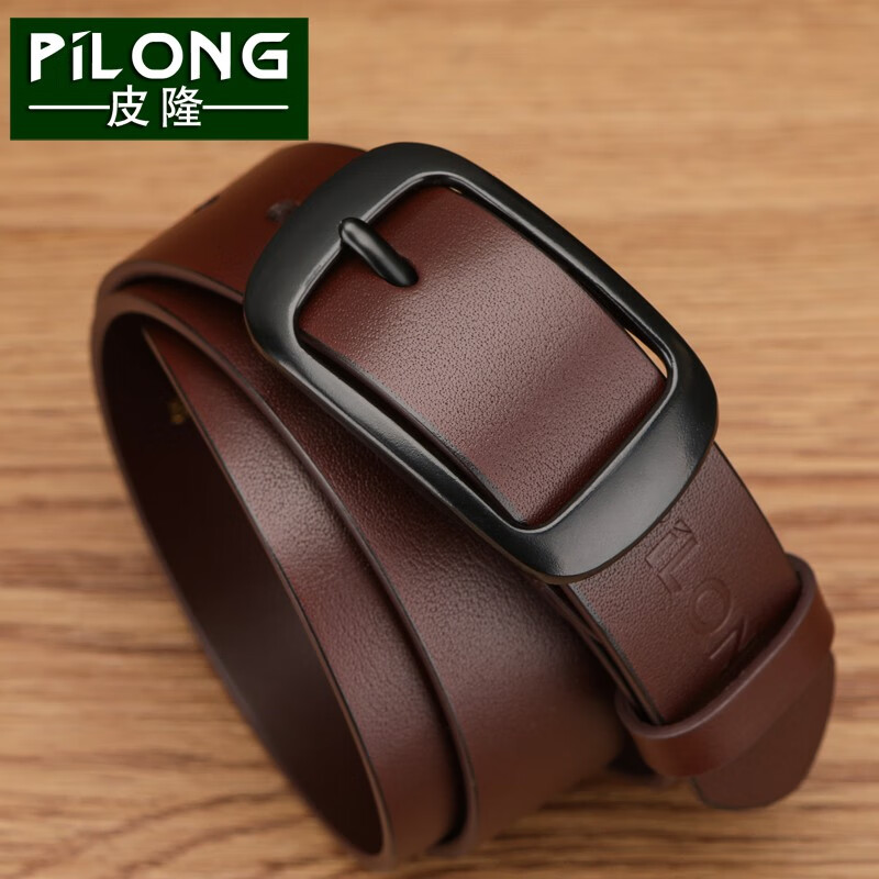 皮隆女士真皮皮带女针扣头层牛皮休闲百搭腰带时尚裤