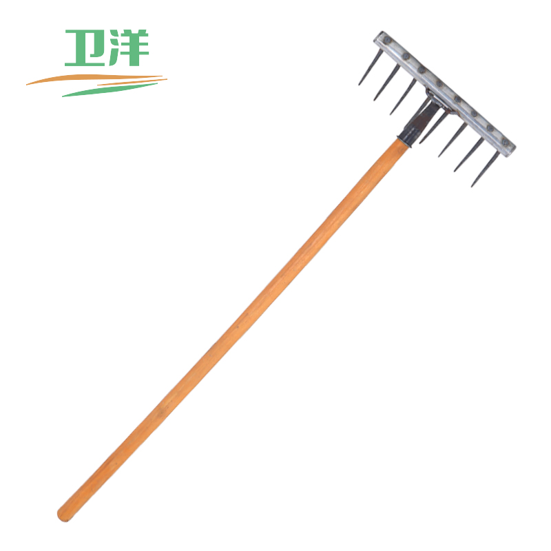 卫洋 wys-341 园林农用铁耙子抓钩钉耙农具小铁耙农用耙泥耙松土翻土