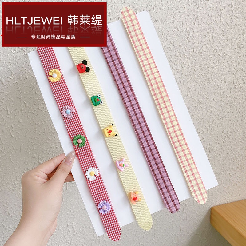 韩莱缇儿童魔术贴发箍头饰女童发带刘海贴碎发贴可爱宝宝发饰魔 2#划算4根装GSF-B02-102-2