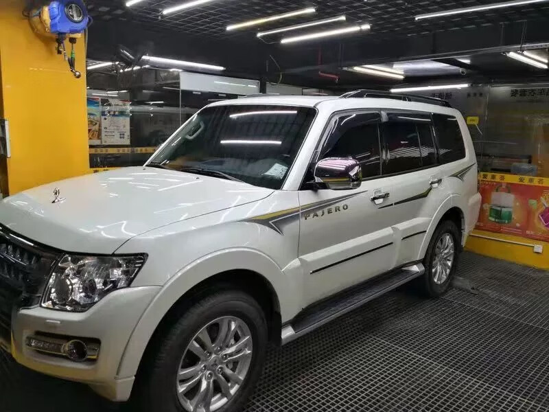 雷静 适用于18-20款三菱帕杰罗100周年v93v97车身拉花彩条专用山猫车