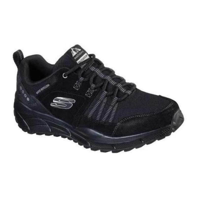 skechers/斯凯奇男运动休闲鞋防滑耐磨徒步散步鞋307100945 black