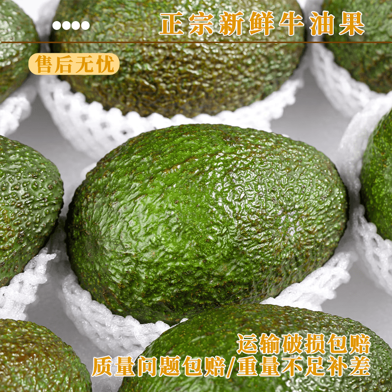 译优农【不熟包赔】云南孟连哈斯牛油果新鲜水果国产鳄梨大果健康轻食 8粒【单果100-130g】实惠中果