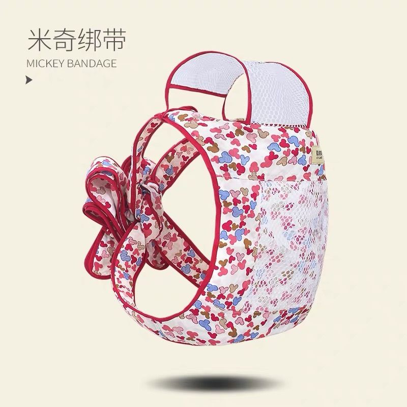 贝佑夏季透气传统老式婴儿四爪绑带广东背带简易轻便肥胖妈大孩通用