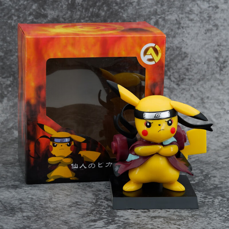 隆仁福宠物小精灵系列皮卡丘鬼灭之刃我妻善逸场景桌面模型 仙人