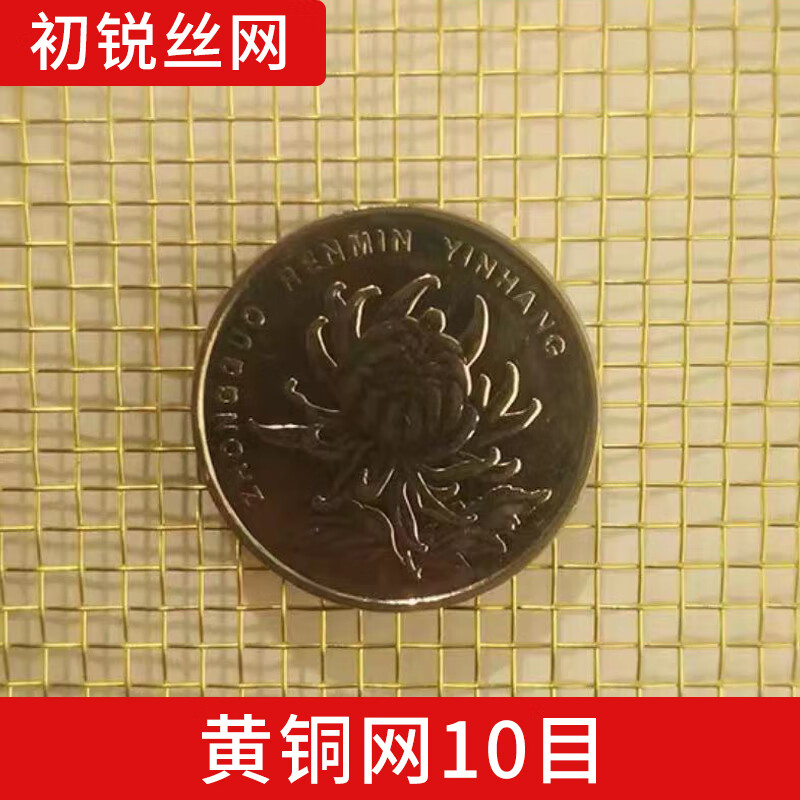 黃銅網(wǎng)5-250目銅網(wǎng)接地網(wǎng)電磁信號屏蔽網(wǎng)油漆過濾銅絲網(wǎng)布 黃銅10目  1米*1米【出口品質(zhì)】