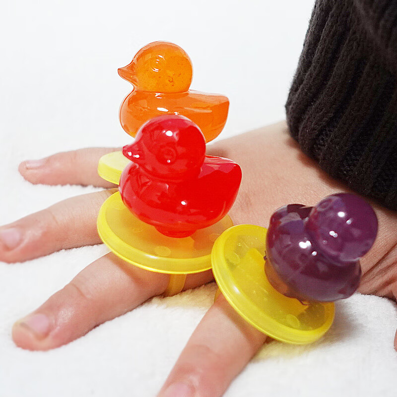 宝岛妈妈戒指糖 卡通糖果益生菌3d奶嘴糖手指棒棒糖童年 草莓味1罐