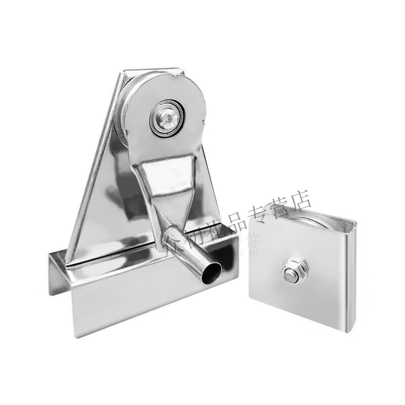 不锈钢手摇升降滑轮不锈钢手摇手拉绳升旗杆滑轮上下吊轮升降配件三角