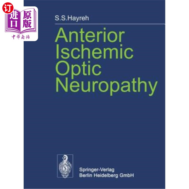 海外直订医药图书anterior ischemic optic neuropathy 前部缺血性视