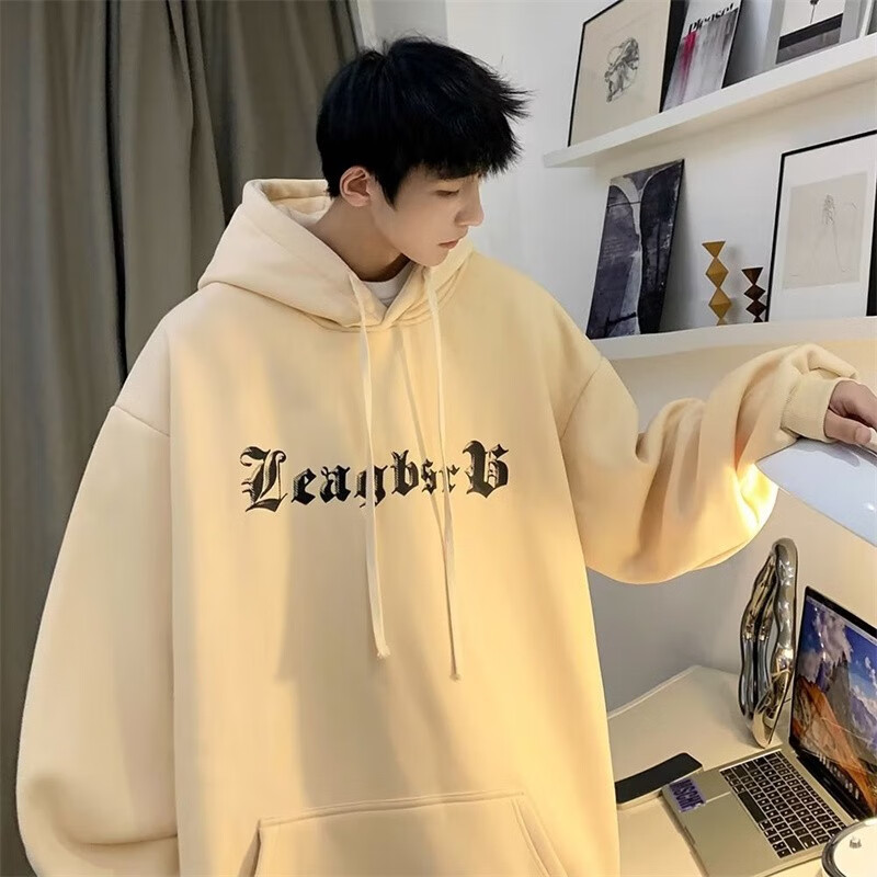 poum男装联名港风摆拍美式高街情侣印花连帽卫衣男外套男设计感小众