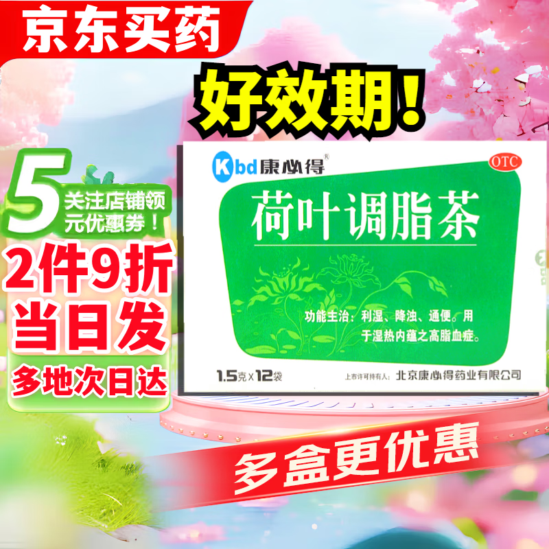 【多地次日达】康必得 荷叶调脂茶 1.