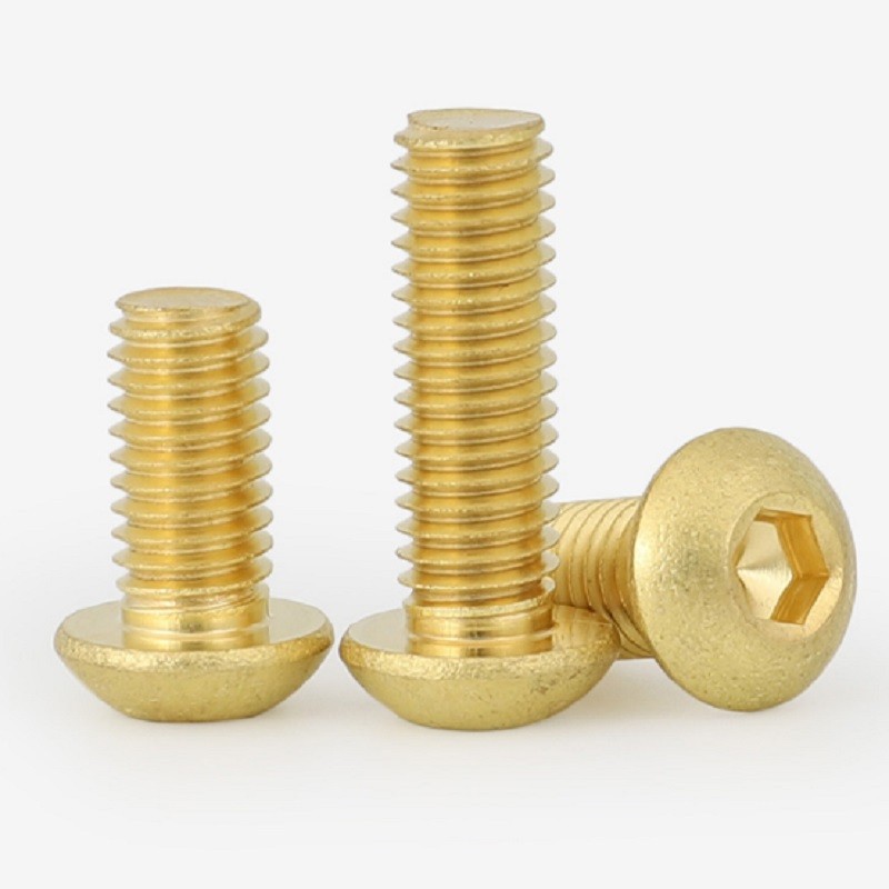 鑫亨达(xinhengda)铜半圆头内六角螺丝钉 m6*25【2个】