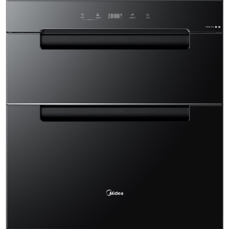 美的（Midea）消毒柜嵌入式家用 厨房餐具碗柜碗筷茶杯茶具 一体机 紫外线 婴儿奶瓶 110L三层大容量110HQ2pro