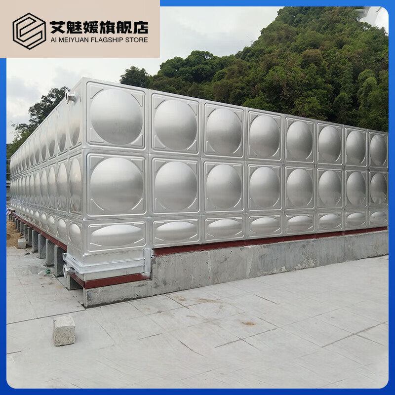 何健弓农村蓄水罐 方形304级大容量水塔储水 不锈钢水箱