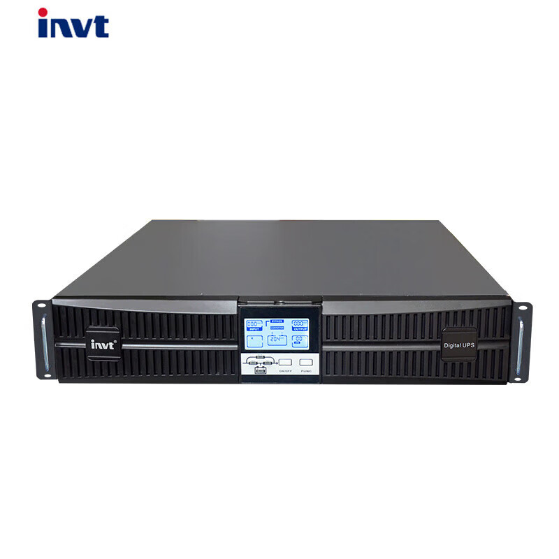 英威腾机架式UPS不间断电源HR1106XL 6KVA/6KW配16只12V38AH蓄电池A8电池柜延时1小时