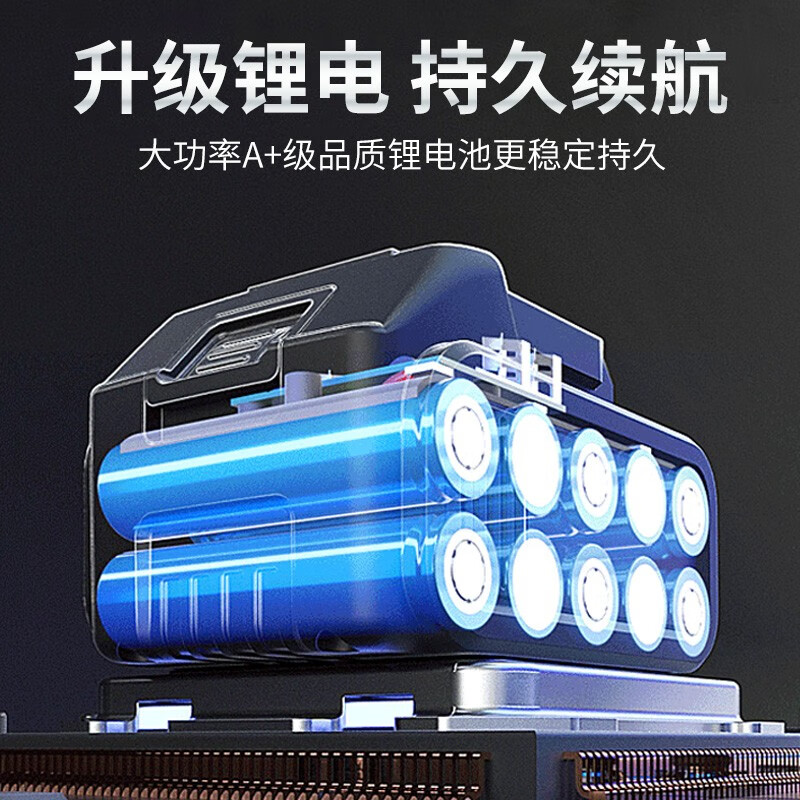 CIAA德国 轻型充电电锤冲击钻两用锂电锤大功率打孔混凝土电动工具 21V重载款【两块15节7500H电池】