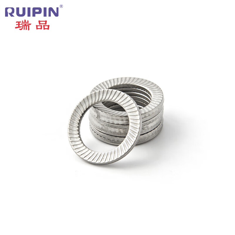 仁聚益不锈钢304din9250 双面滚花碟型垫圈 碟形压花金属带齿垫片m20