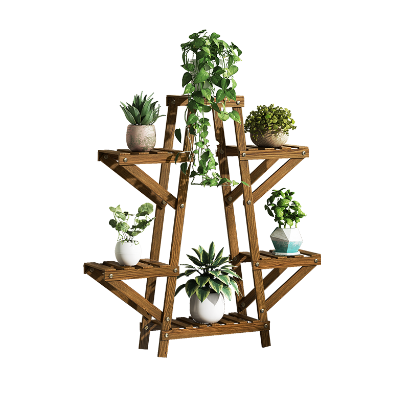 安尔雅  花架子花盆室内外客厅阳台多肉植物多层组装现代简约置物架