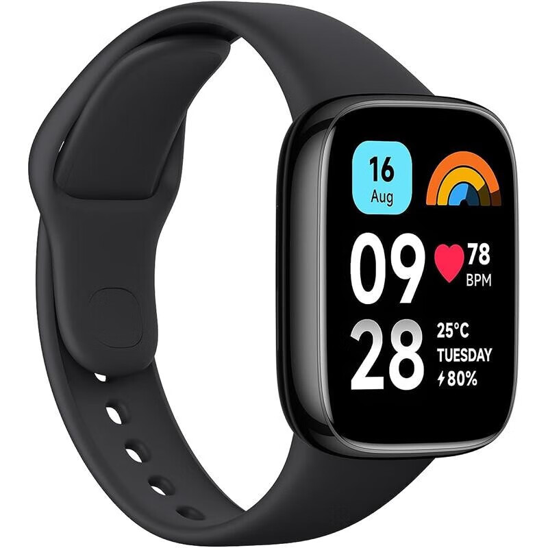 昶领 红米手表3硅胶表带小米redmiwatch3腕带智能运动手表三代个性黑色同款表带适用于红米3代 【深空黑】小米 Redmi Watch 3属于什么档次？
