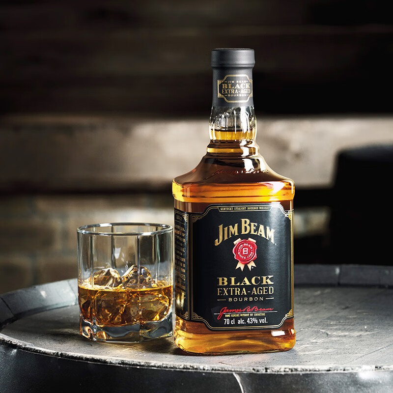 三得利(suntory)金宾波本威士忌jim beam沾边 黑牌 黑麦 双桶谷物蒸馏