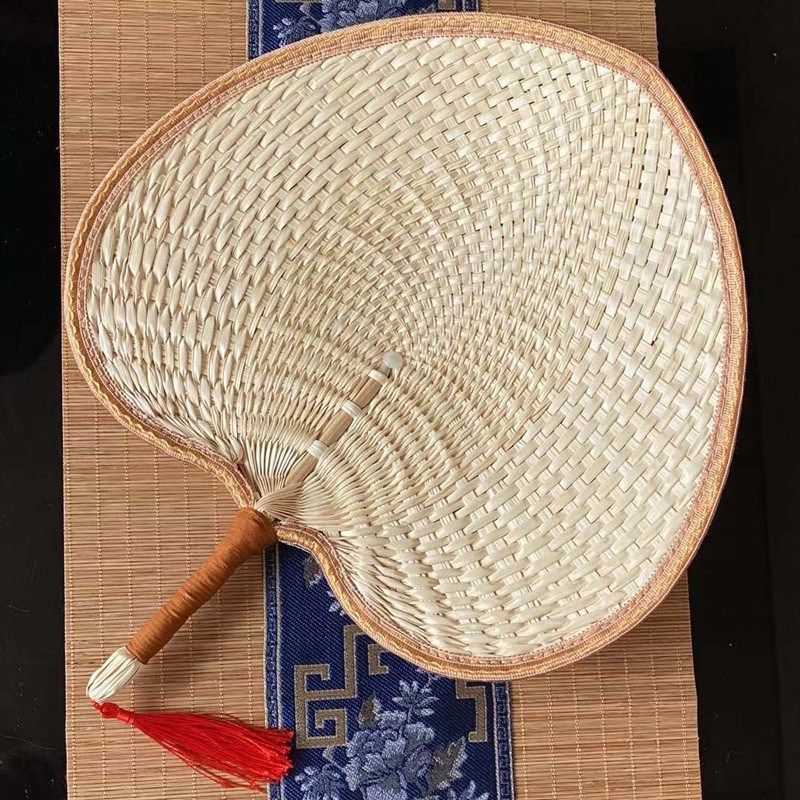 麦秆编织蒲扇大葵扇老式芭蕉扇古代扇子古风扇手摇葵扇夏季 新款包边