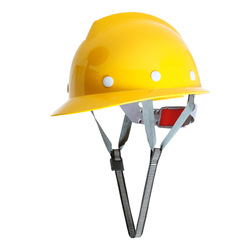 首盾安全帽 玻璃鋼V型防砸 黃色 工地建筑電力施工抗沖擊