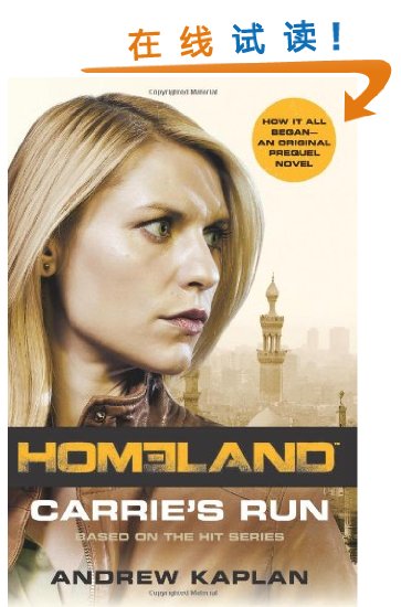 英文原版 homeland mti: carrie"s run 国土安全 电影版