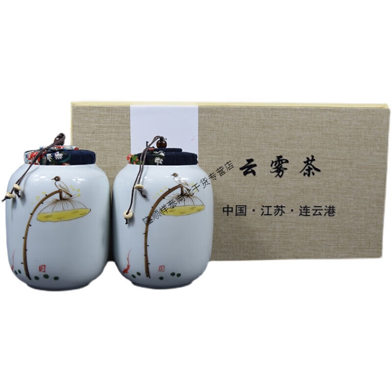 fuel花果山云雾茶 连云港特产茶叶绿茶新茶礼盒装明前陶瓷 200g普通
