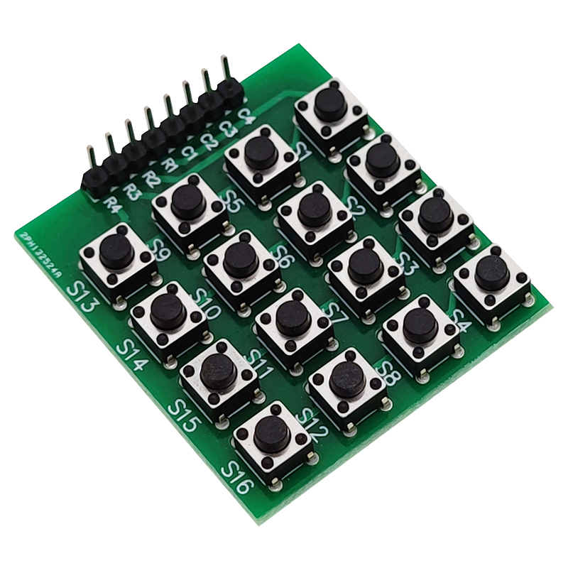 3×4 3×3矩阵键盘直插微动开关 适用51单片机arduino 4*4矩阵键盘