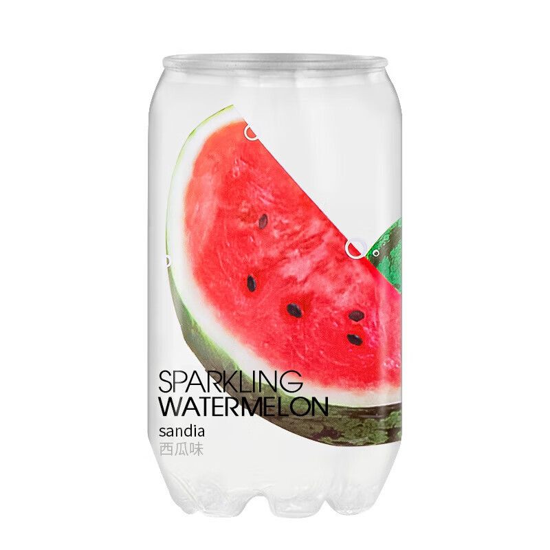 俉知熊水果味气泡水碳酸饮料西瓜草莓味高颜值网红汽水饮品 西瓜味350