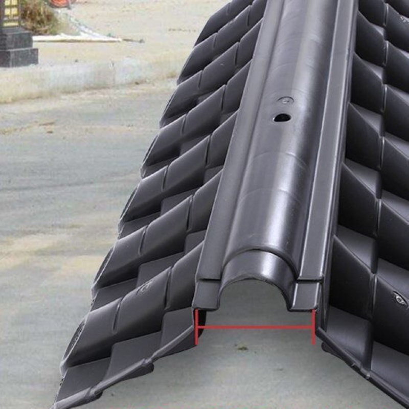 墙头瓦双面围墙瓦墙头瓦仿古一体瓦围墙装饰瓦塑料瓦装饰瓦屋顶瓦 深