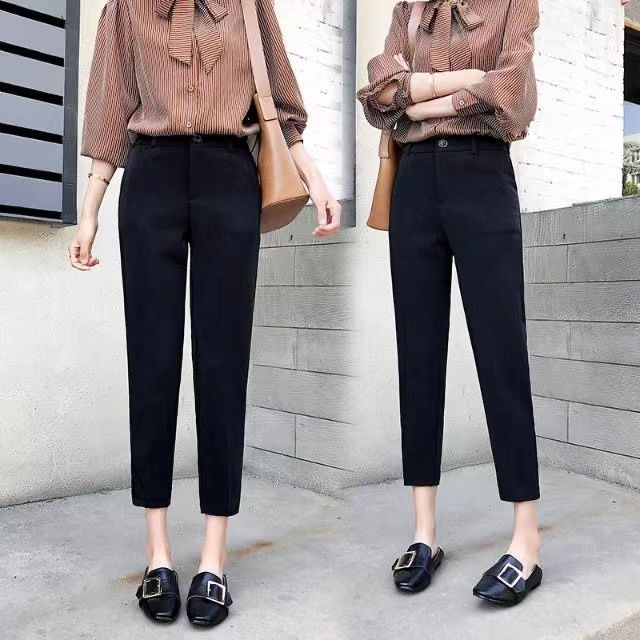 gesenfan)夏天小个子休闲小西裤女矮个子女生裤子九分裤150小个子穿搭