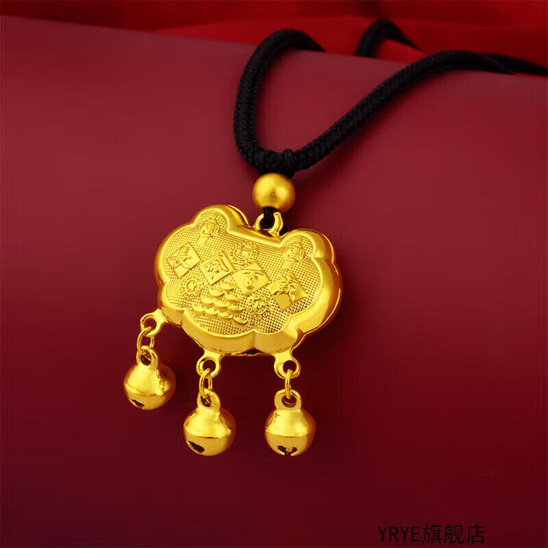 yrye老凤凰金店款越南沙金项链女冬天毛衣链2024年新款潮简约风仿黄金