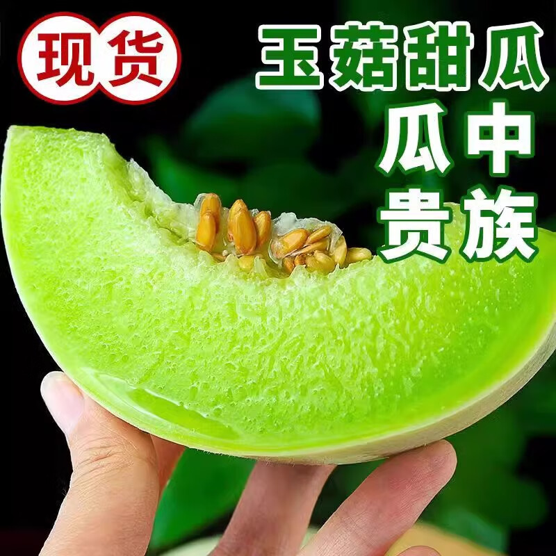 北森南屿玉菇甜瓜新鲜水果应季海南冰淇淋蜜瓜香瓜羊角瓜整箱 5斤（约1-3个装）带箱重 京东折扣/优惠券