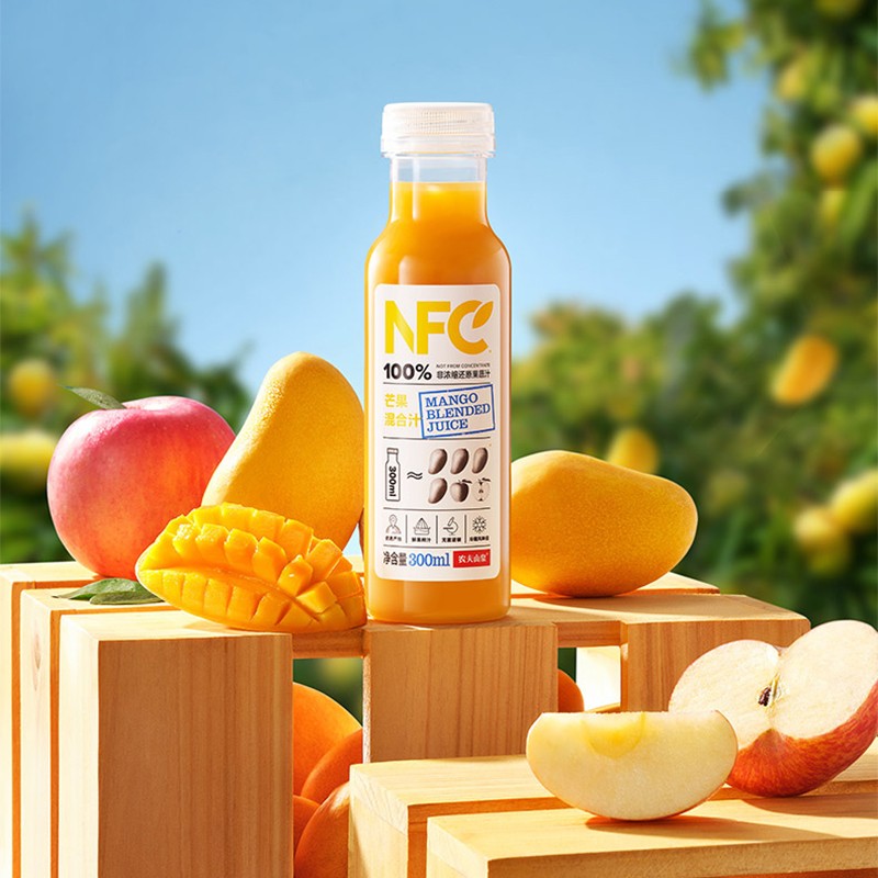 农夫山泉nfc果汁饮料100鲜榨果汁果蔬汁顺丰速发礼盒常温芒果混合计