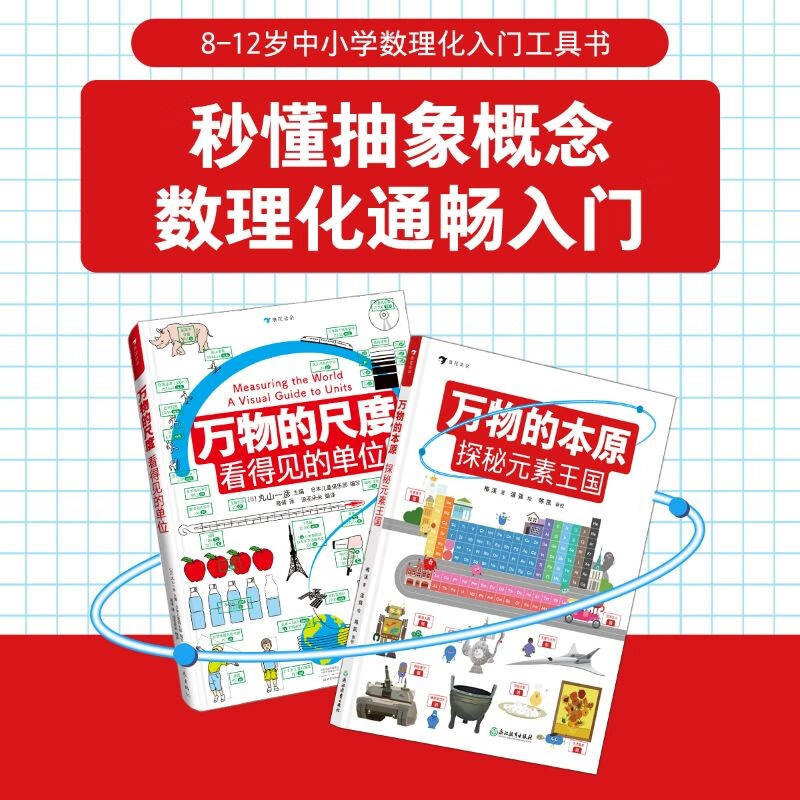 中小学数理化畅通入门工具书 秒懂抽象概念（万物的尺度+万物的本原）浪花朵朵暑假阅读暑假课外书课外暑假自主阅读暑期假期读物详情图
