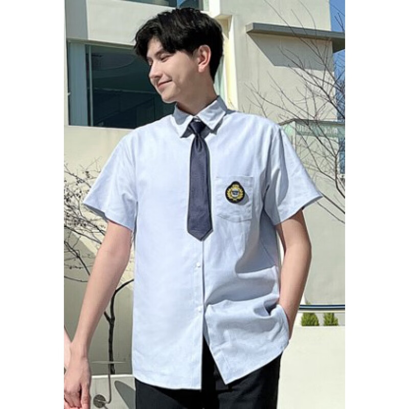 套装男诗歌朗诵表演服装日系jk制服初生学院风大合唱演出 男生衬衫 送