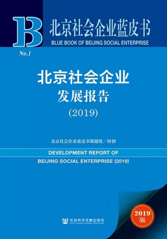 北京社会企业发展报告(2019)/北京社会企业蓝皮书