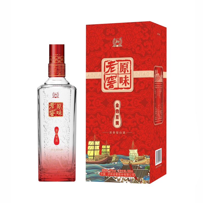泸州老窖股份有限公司出品  原味老窖 52度 500ml 1瓶 金色至美
