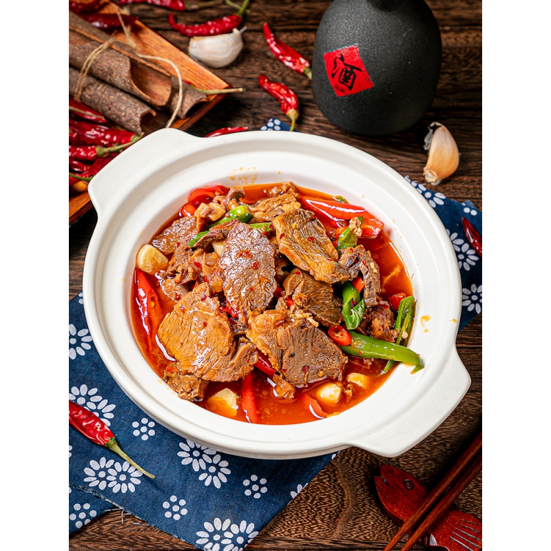 红汤驴肉500g干锅红烧带汤成品菜驴肉速冻酒店饭店餐饮半成品食材